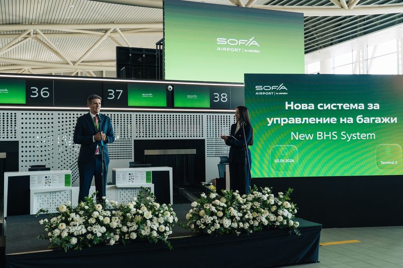 SOF Connect инвестира 15 млн. евро в автоматизирана система за обработка на багаж на Терминал 2 с осем пъти по-голям капацитет
