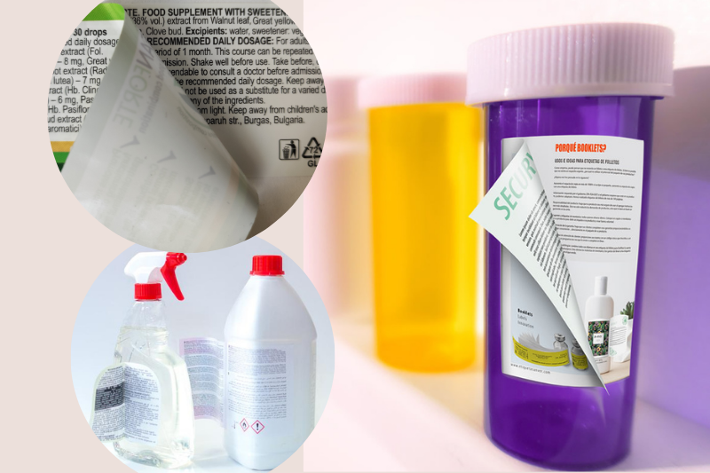 Какъв етикет да използваме, когато информацията за продукта е твърде много, а мястото ограничено?